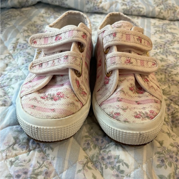 LoveShackFancy x Superga girls Pink Floral Sneakers size 11 - Picture 9 of 10
